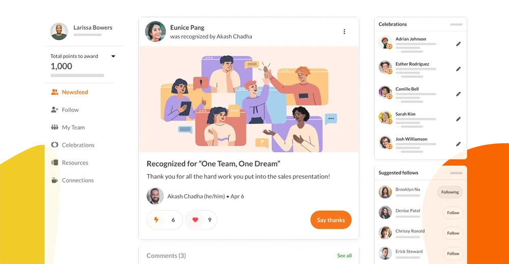 Mobile clip of recognition animation